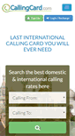Mobile Screenshot of callingcard.com