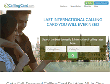 Tablet Screenshot of callingcard.com